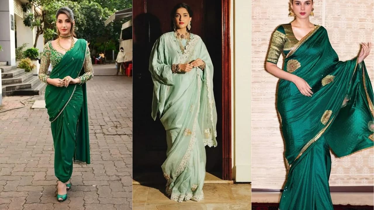 7 Bollywood-Inspired Green Sarees Perfect for Sawan 2026 Celebrations