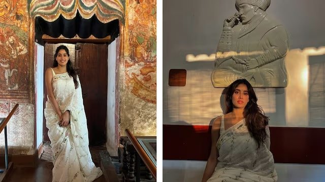 A Dream in White Linen Saree: Janhvi Kapoor's Ethereal Kerala Diaries