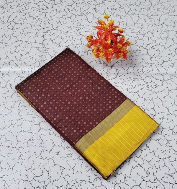 Arani Silk With Blouse(Brown Colour)