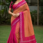 Chettinad Cotton Saree Without Blouse (Yellow)