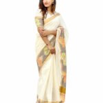 Pochampally Border Kerala Cotton Saree