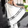 Kerala Cotton Saree with Silver Colour Border