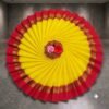 Korvai Silk Monika Cotton Saree with Contrast Blouse (Mango Yellow Colour)