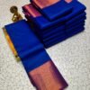 3D Embossed Karizma Silk Saree(Blue Colour)